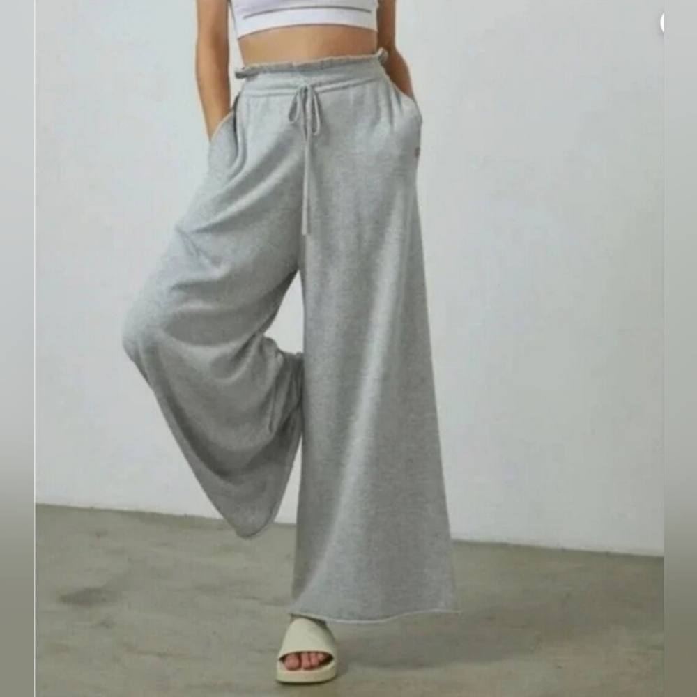 Lunya Cozy Cotton Silk Relaxed Ankle Drawstring Pants